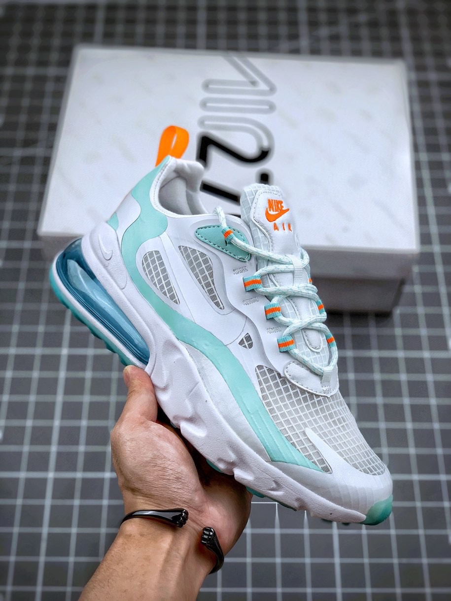 200 Air Max 270 React 白灰蓝