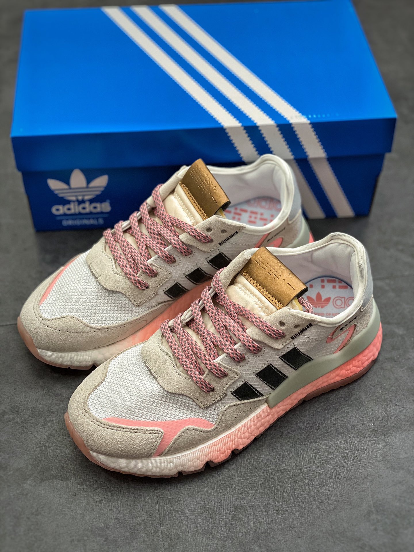 210 Adidas 阿迪达斯 Nite Jogger Boost 夜行者真爆大底复古跑鞋 FX3811