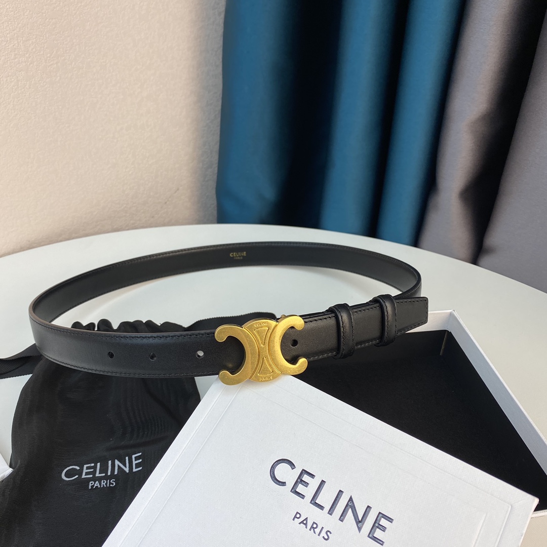 Celine Cinturón Universal para hombres y mujeres Piel de vaca Cuero