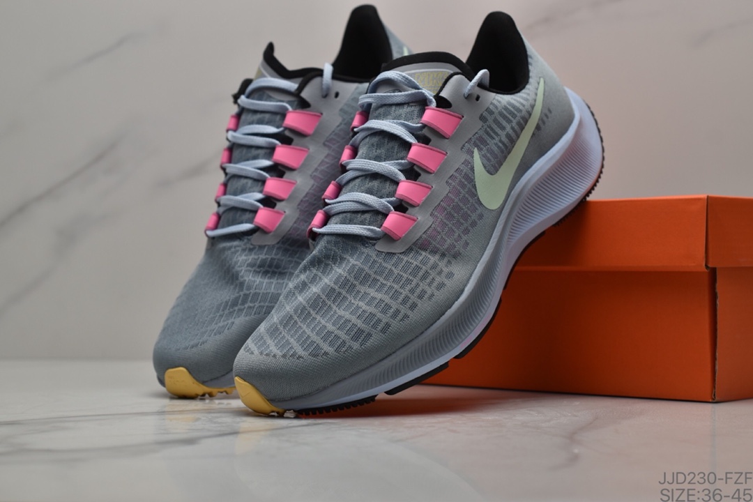 130 耐克Nike Air Zoom STRCTURE 37 透气网面 登月37代 夏季复古慢跑鞋