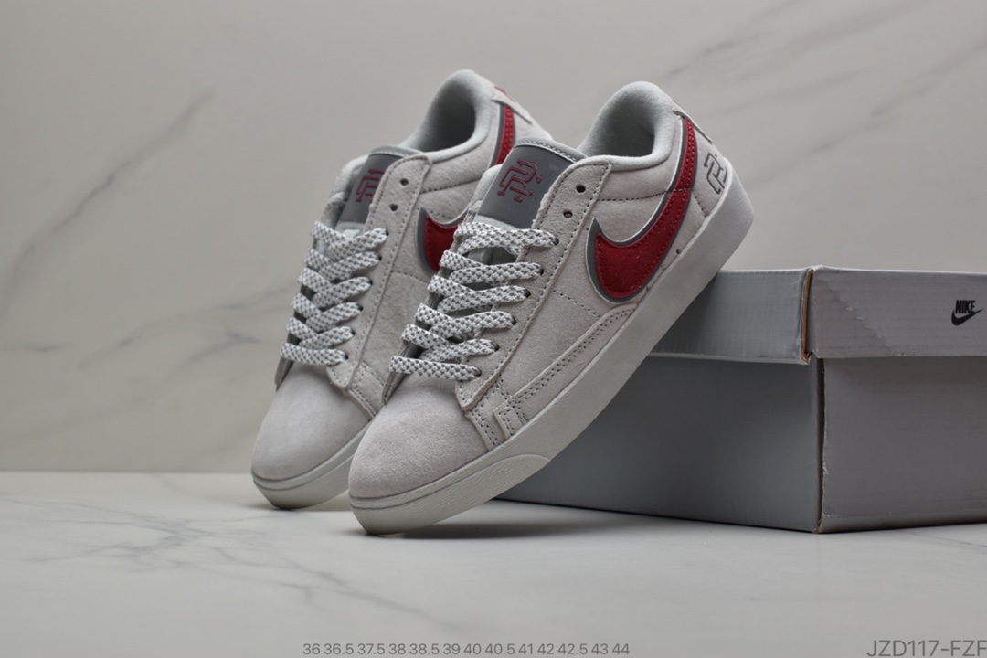 140 耐克真标 3M反光 Nike Sportswear Blazer Low 开拓者潮流跑鞋 454471-600