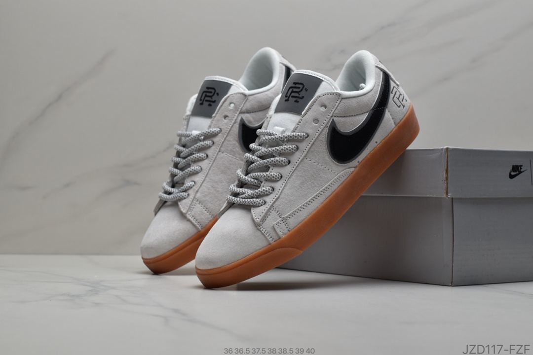 140 耐克真标 3M反光 Nike Sportswear Blazer Low 开拓者潮流跑鞋 454471-600