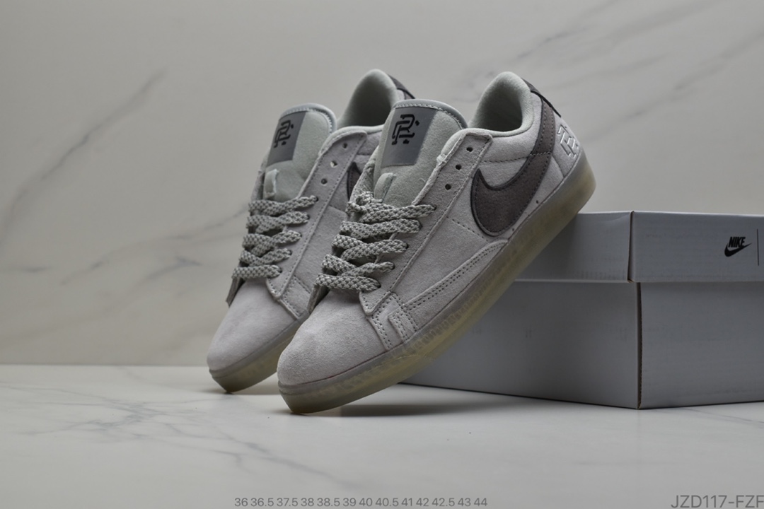 140 耐克真标 3M反光 Nike Sportswear Blazer Low 开拓者潮流跑鞋 454471-600