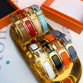 Hermes Jewelry Bracelet Replica Best Gold Pink Unisex