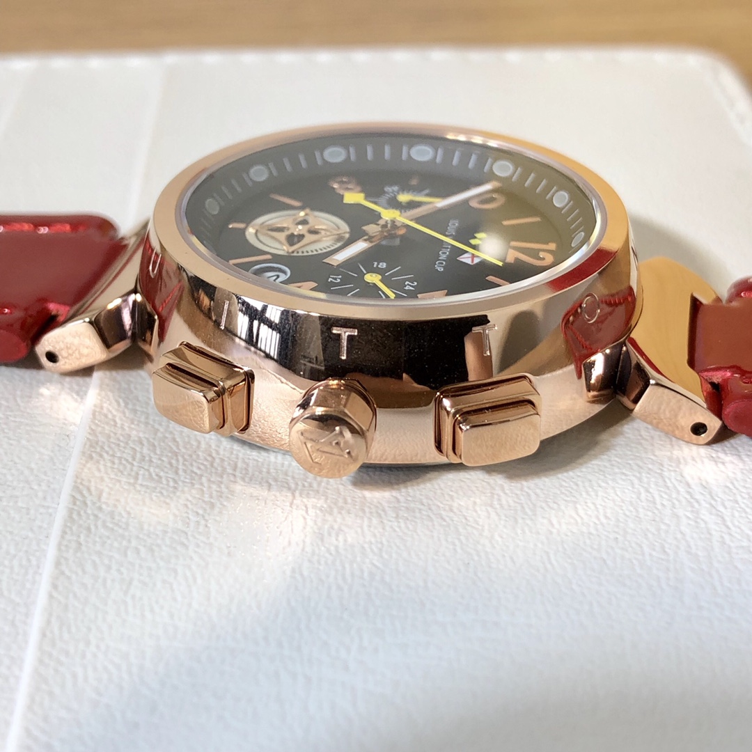 High-End Louis Vuitton Women’s Fashion Watch with Swiss Movement and Leather Strap - 图片 8