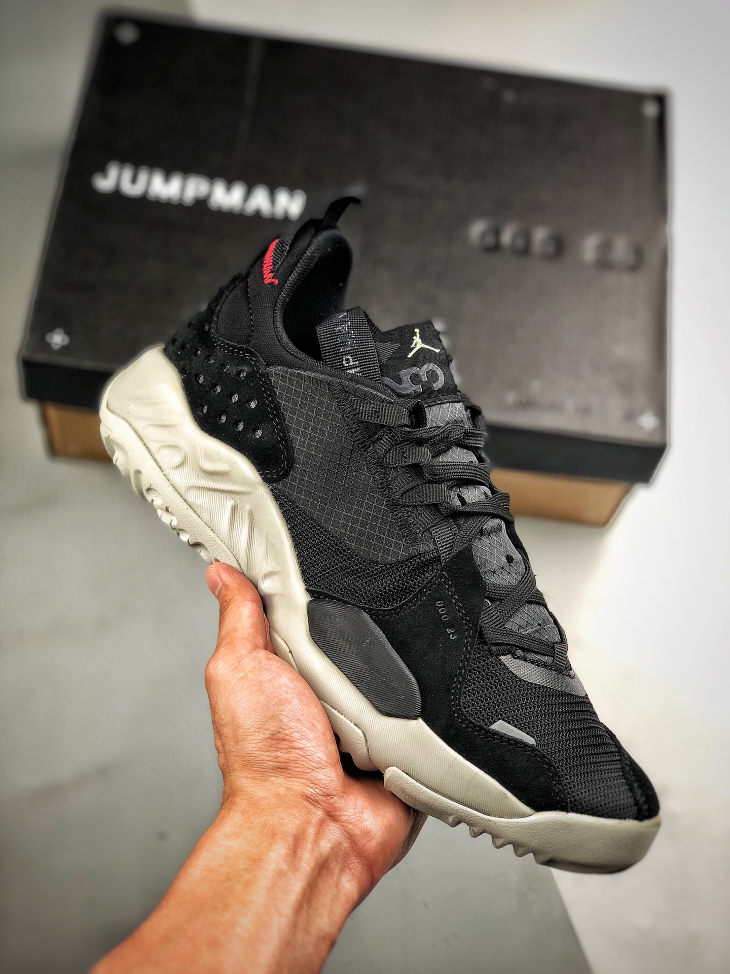 Soporte pago contra reembolso Air Jordan Delta React blanco y negro nuevo modelo completo Delta deconstrucción de espum…
