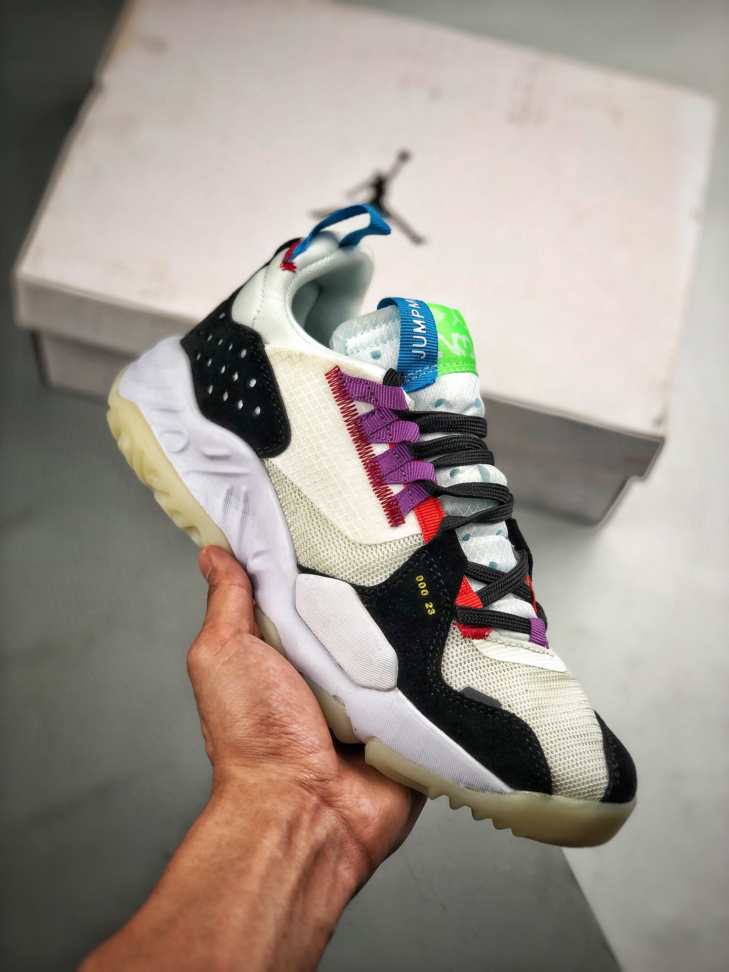 Apoyo al pago contra reembolso Air Jordan Delta React Negro Púrpura Nuevo modelo, serie Delta de espuma deconstruida, z…