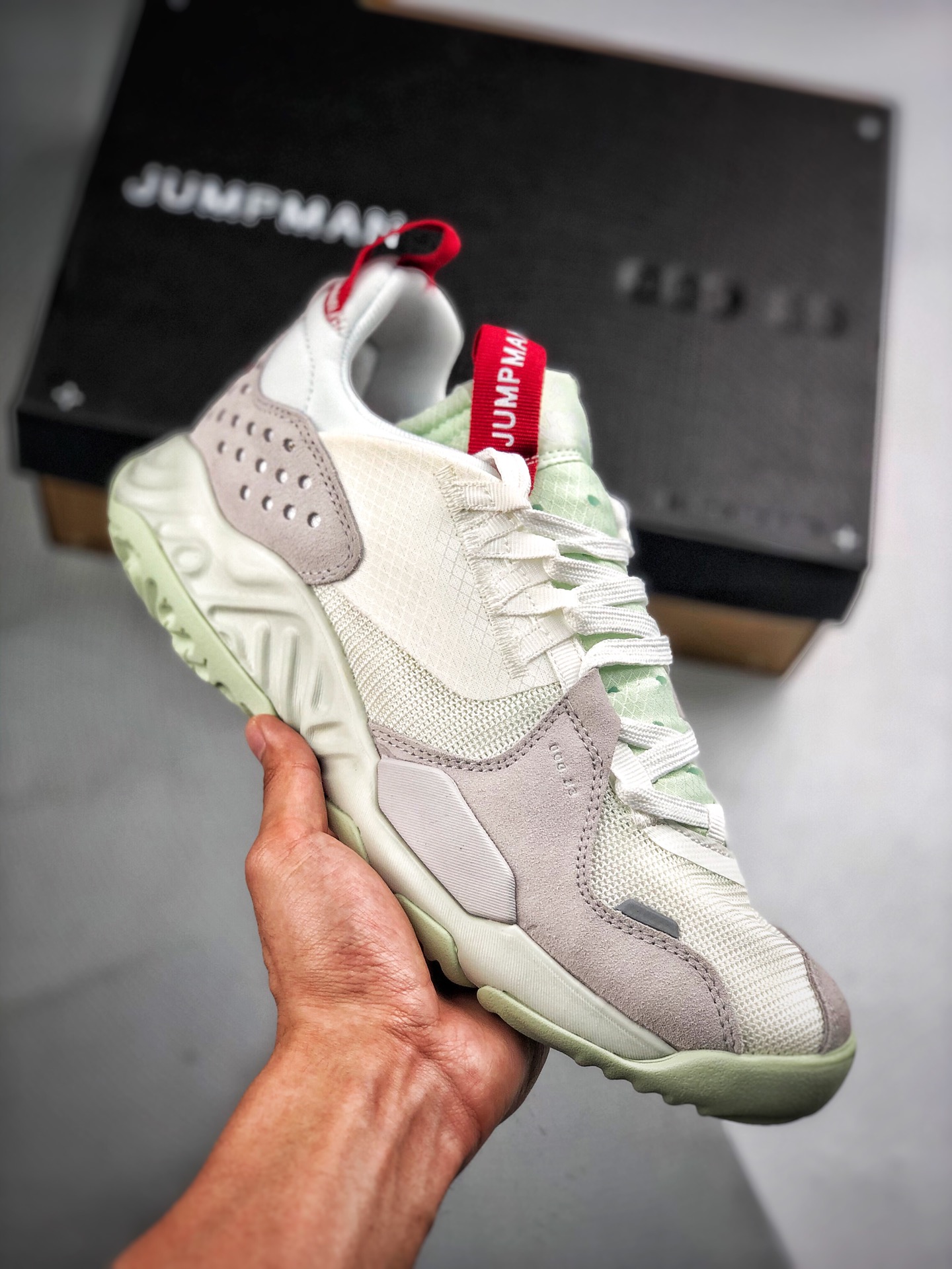 Apoyo al pago contra reembolso Air Jordan Delta React Blanco Rojo Nuevo modelo, serie Delta de espuma deconstruida, zap…