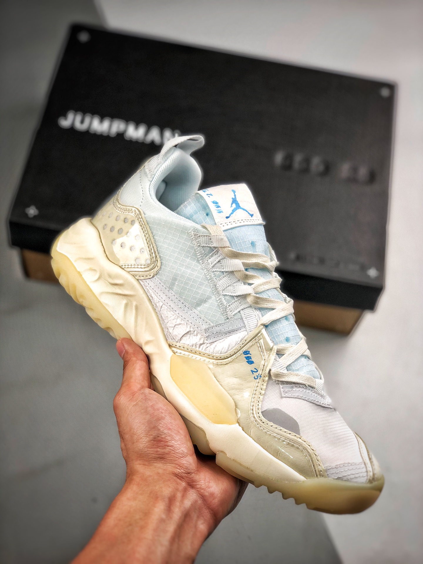 Apoyo al pago contra reembolso Air Jordan Delta React Blanco Vela Nuevo modelo, serie Delta de espuma deconstruida, zap…