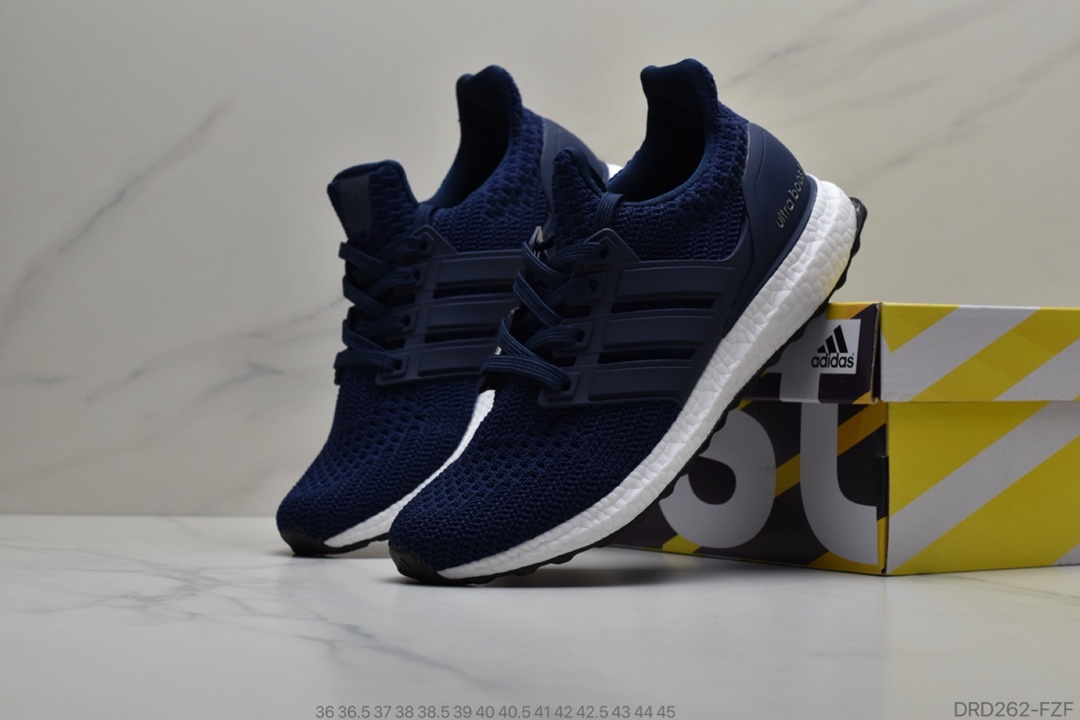 110 阿迪达斯UB 4.0 原面针织大颗粒Boost马牌原底 Adidas Ultra Boost 4.0 轻便休闲跑鞋