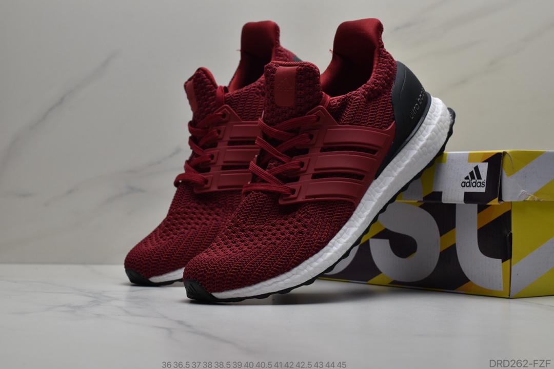 110 阿迪达斯UB 4.0 原面针织大颗粒Boost马牌原底 Adidas Ultra Boost 4.0 轻便休闲跑鞋