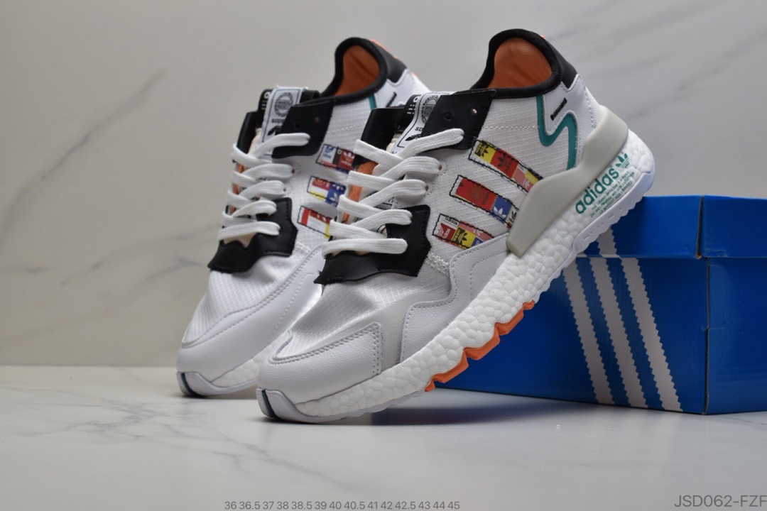 200 公司级阿达迪斯 Adidas Nite Jogger 2020 DT Boost 3M反光变色系龙列 复古休闲百搭动运跑鞋EF5422