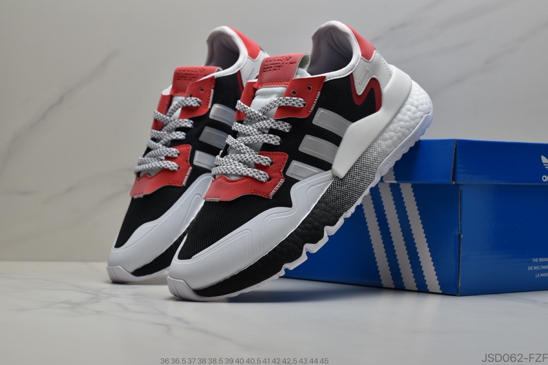 200 公司级阿达迪斯 Adidas Nite Jogger 2020 DT Boost 3M反光变色系龙列 复古休闲百搭动运跑鞋EF5422