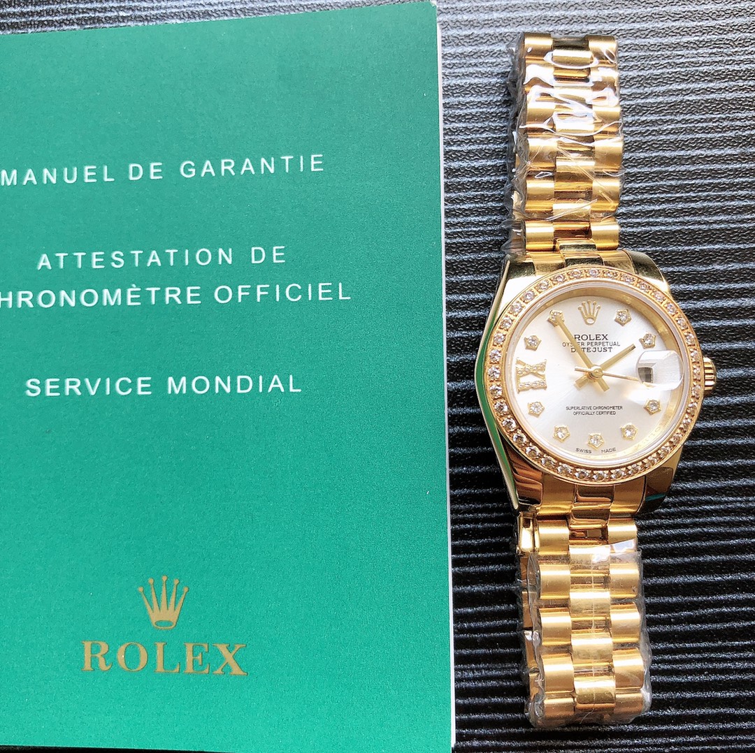 Rolex 劳力士 女装日志型 尺寸28㎜ 蚝式表壳是坚固优雅 耐腐蚀即使在最极端的环境 其美态依然不减