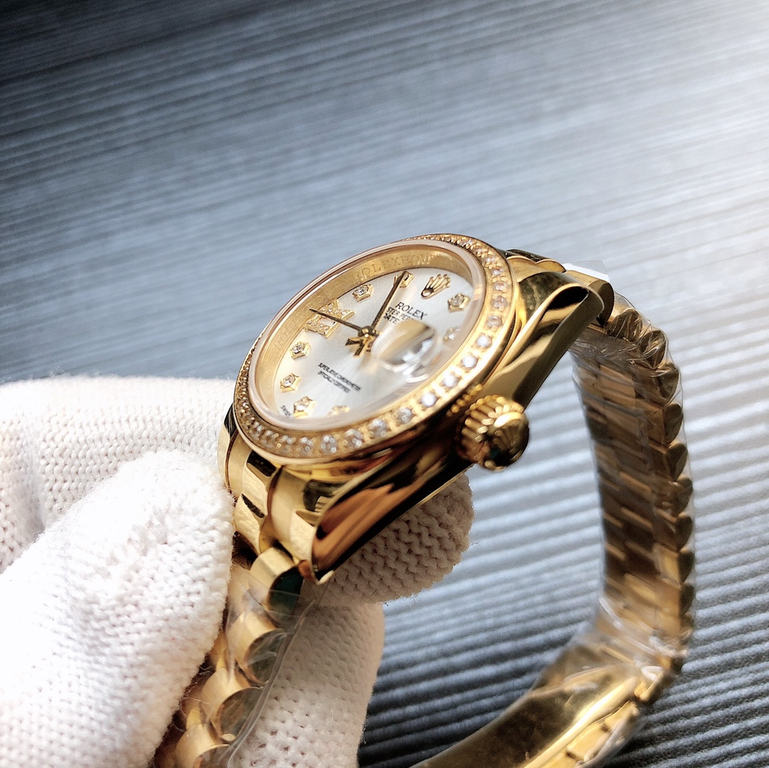 Rolex 劳力士 女装日志型 尺寸28㎜ 蚝式表壳是坚固优雅 耐腐蚀即使在最极端的环境 其美态依然不减