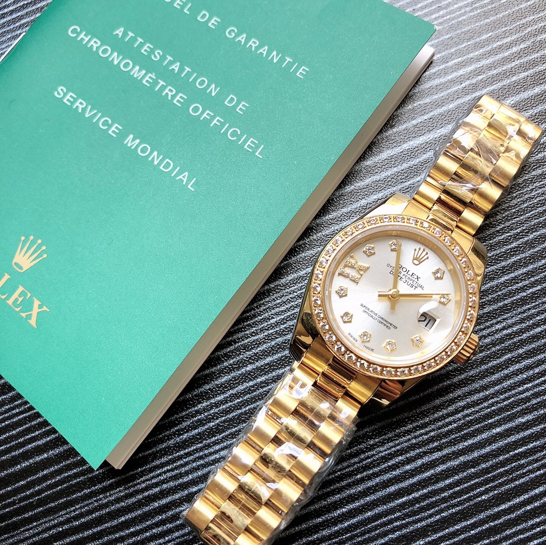 Rolex 劳力士 女装日志型 尺寸28㎜ 蚝式表壳是坚固优雅 耐腐蚀即使在最极端的环境 其美态依然不减