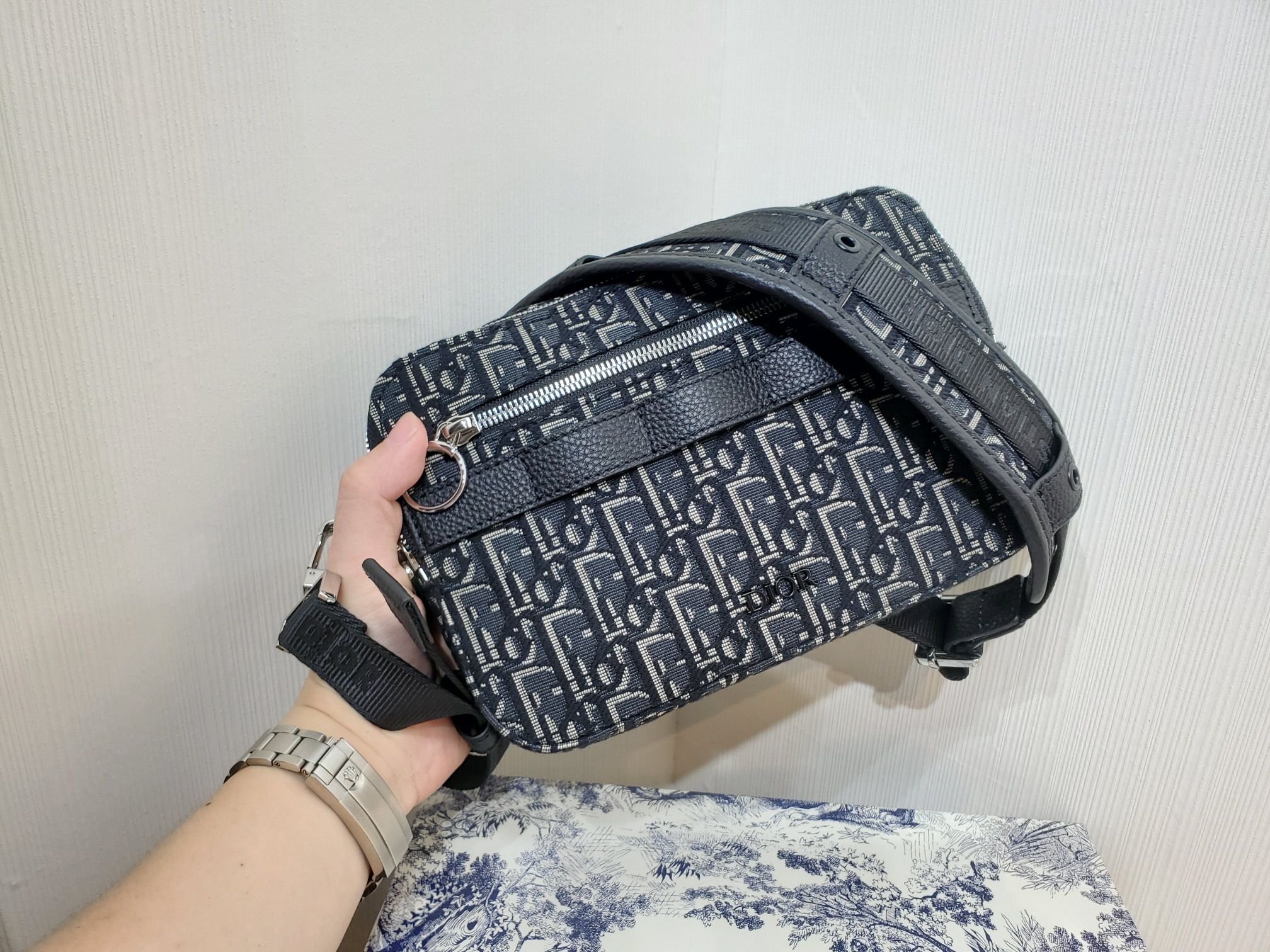 Hermès Galop D'Hermès Shoulder Bag - Dark Navy, Leather, Used