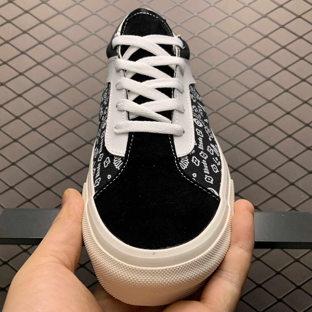 170 Vans 万斯 x Rhude 联名合作推出Paisüxitley 腰果花图案 低帮硫化休闲板鞋