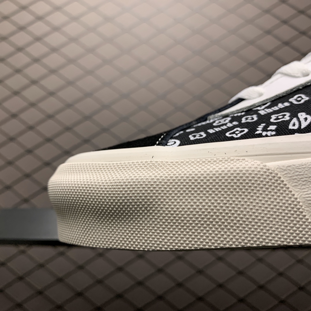 170 Vans 万斯 x Rhude 联名合作推出Paisüxitley 腰果花图案 低帮硫化休闲板鞋