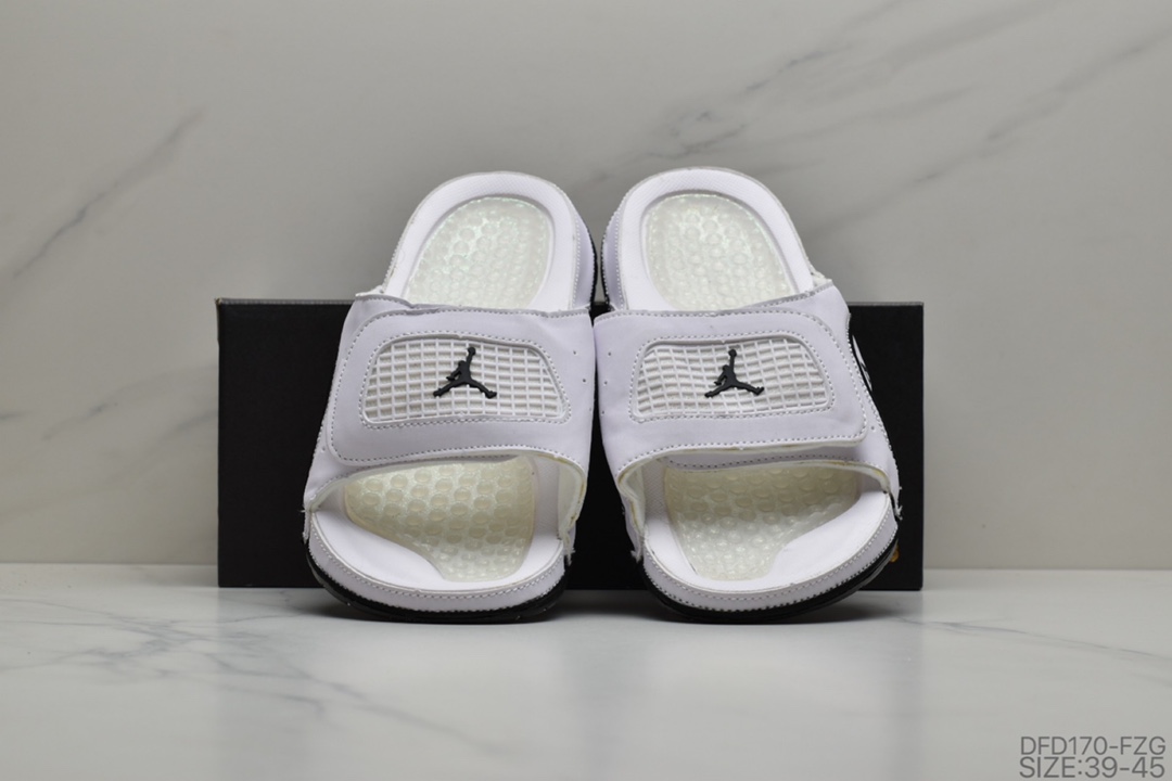 70 乔丹拖鞋系列 Jordan Hydro IV Retro乔丹拖鞋 AJ4 乔四代拖鞋 货号：532225 104