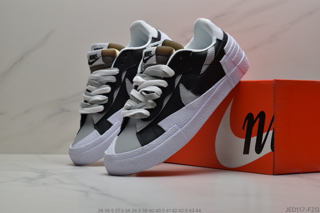 150 耐克Sacai X Nike Blazer with Dunk ，开拓者 联名走秀款解构低帮休闲板鞋