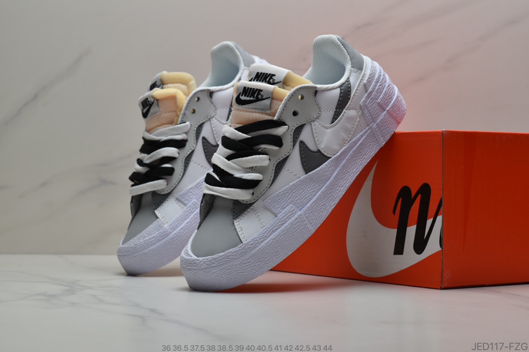 150 耐克Sacai X Nike Blazer with Dunk ，开拓者 联名走秀款解构低帮休闲板鞋