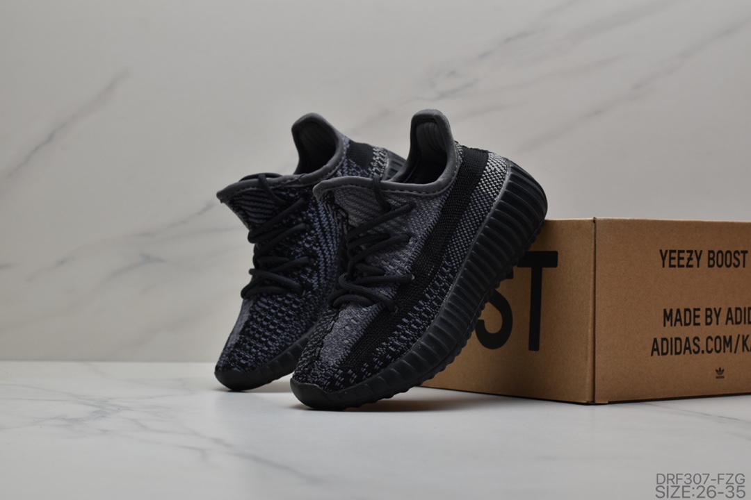 115 童鞋Adidas Yeezy Boost 350 V2  儿童鞋 椰爆子米花跑鞋