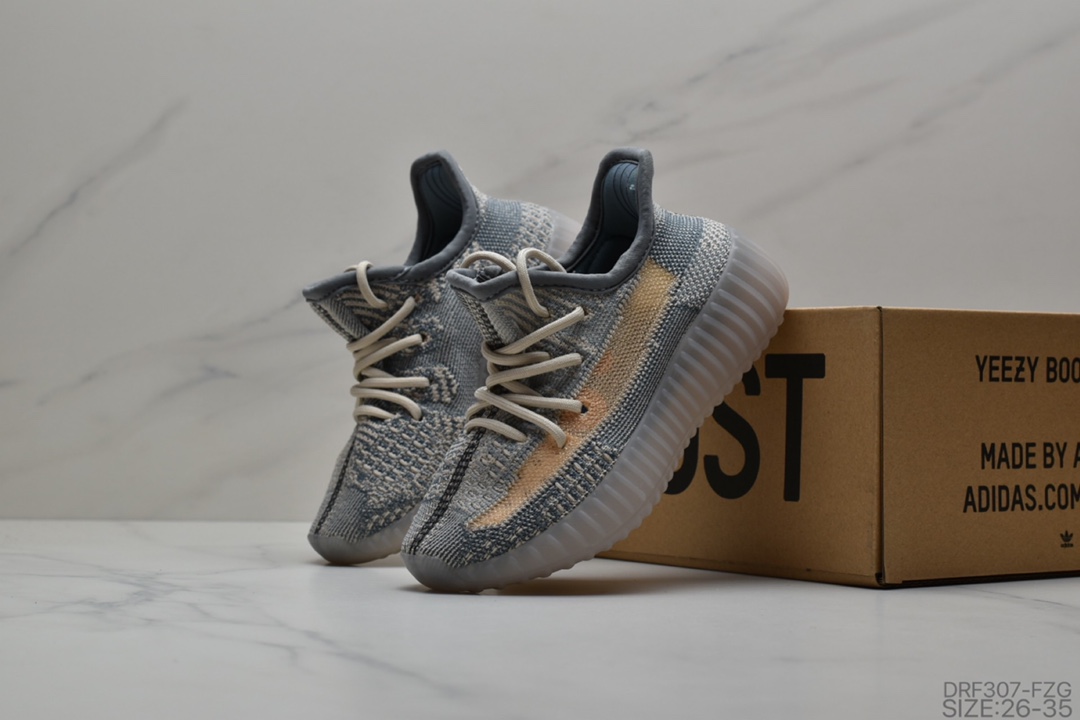 115 童鞋Adidas Yeezy Boost 350 V2  儿童鞋 椰爆子米花跑鞋