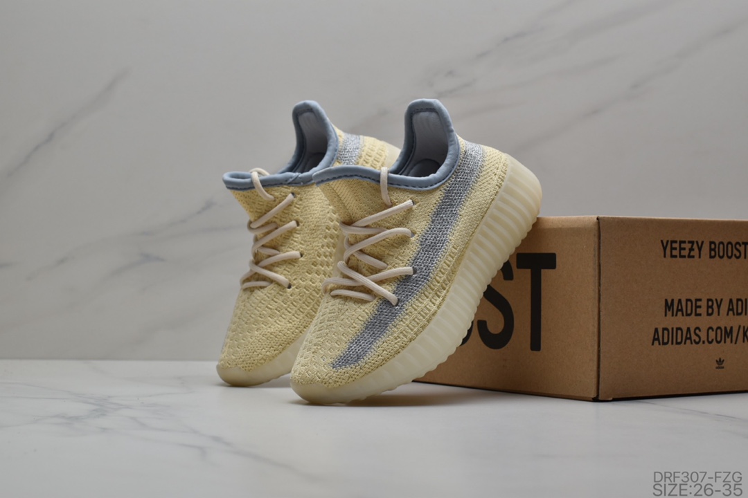 115 童鞋Adidas Yeezy Boost 350 V2  儿童鞋 椰爆子米花跑鞋