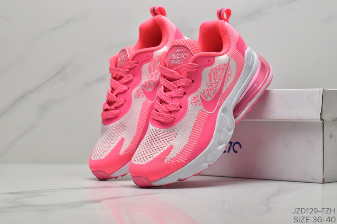 140 耐克Nike Air Max 270 V2 耐克掌半气垫针织透气面缓跑震鞋