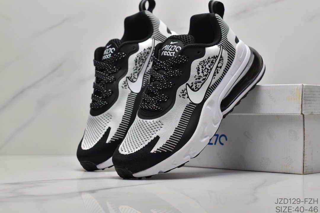 140 耐克Nike Air Max 270 V2 耐克掌半气垫针织透气面缓跑震鞋