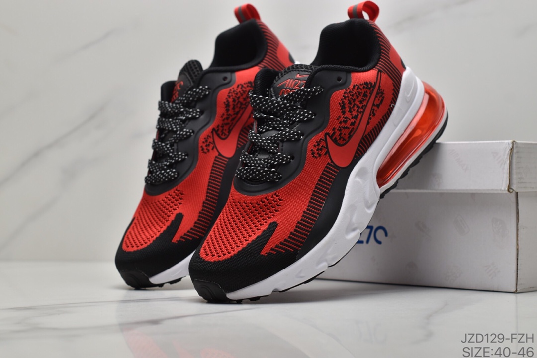 140 耐克Nike Air Max 270 V2 耐克掌半气垫针织透气面缓跑震鞋