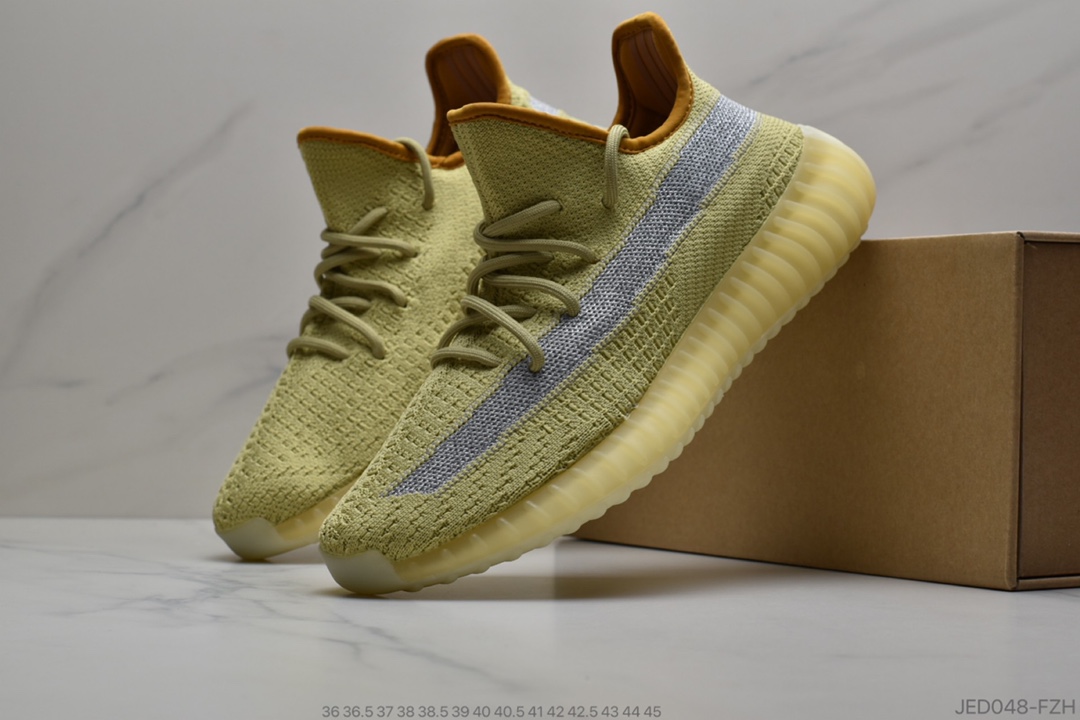 150 公司级 ADIDAS YEEZY BOOST 350 V2”Black/White”百搭便轻爆米花中底休闲运动跑慢鞋 “卡其灰灰麻满天星”FZ1267