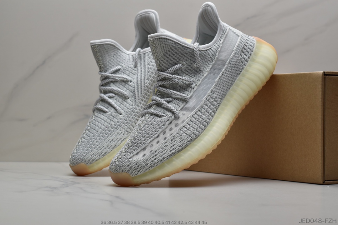 150 公司级 ADIDAS YEEZY BOOST 350 V2”Black/White”百搭便轻爆米花中底休闲运动跑慢鞋 “卡其灰灰麻满天星”FZ1267