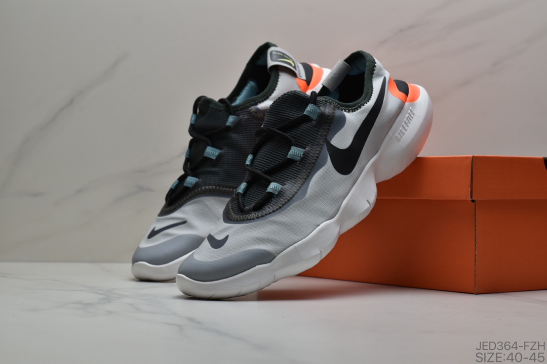150 赤足5.0 白灰黑色 耐克NIKE FREE RN 5.0 赤足2020超软缓震运动跑步鞋 货号：CI9921-100