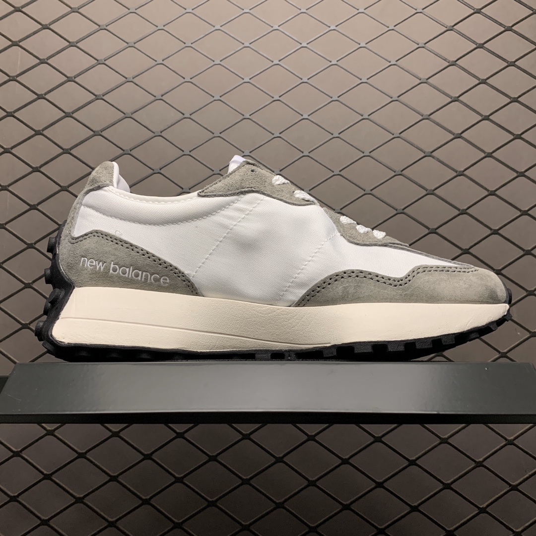 190 新版本 New Balance 新百伦 327系列 新款元祖灰  双色拼接 男女运动休闲跑鞋 MS327LAB
