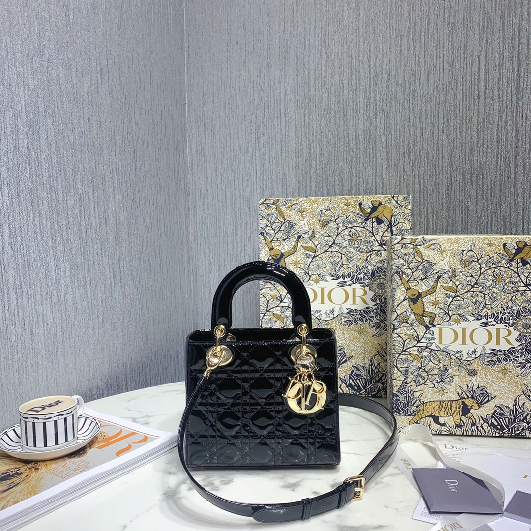 Dior Bags Handbags Gold Sewing Cowhide Lady