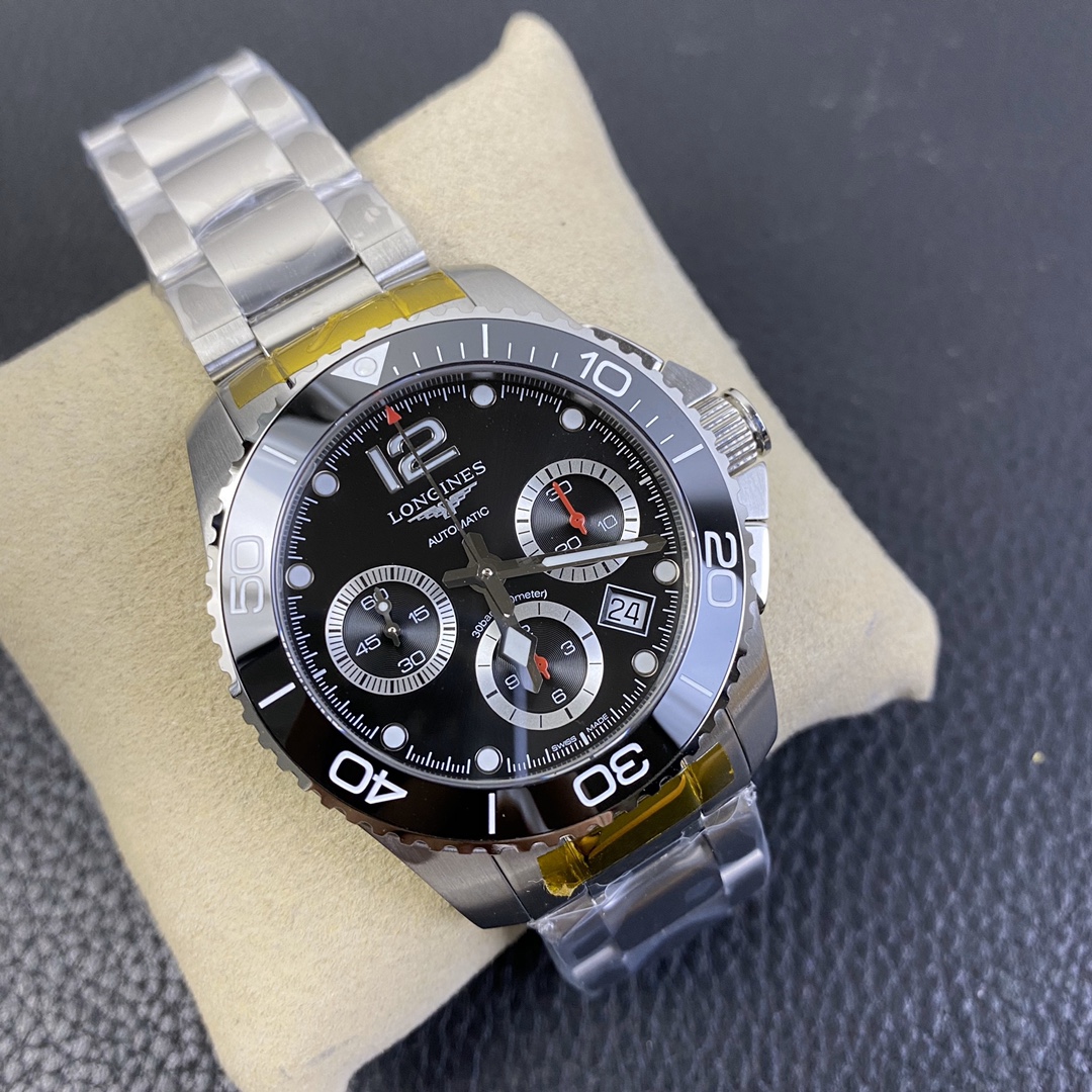 [LONGINES Watches]The case is made of fine steel Unidirectional rotating bezel
