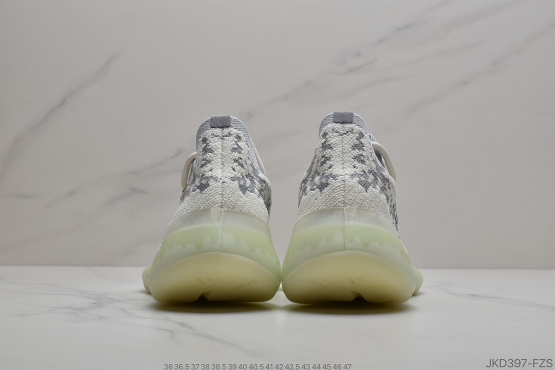 160 真爆 阿达迪斯 Adidas Yeezy Boost 380 椰子 针织透面气 爆花米软底透百气搭运动跑鞋鞋  货号 FV3260