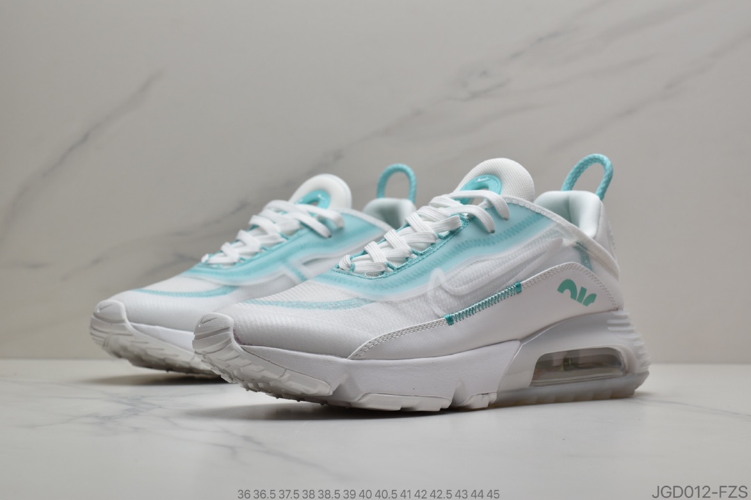 180 公司级Nk Air Max 2090白绿配色 2020春季新款气垫跑鞋 CK2612-101