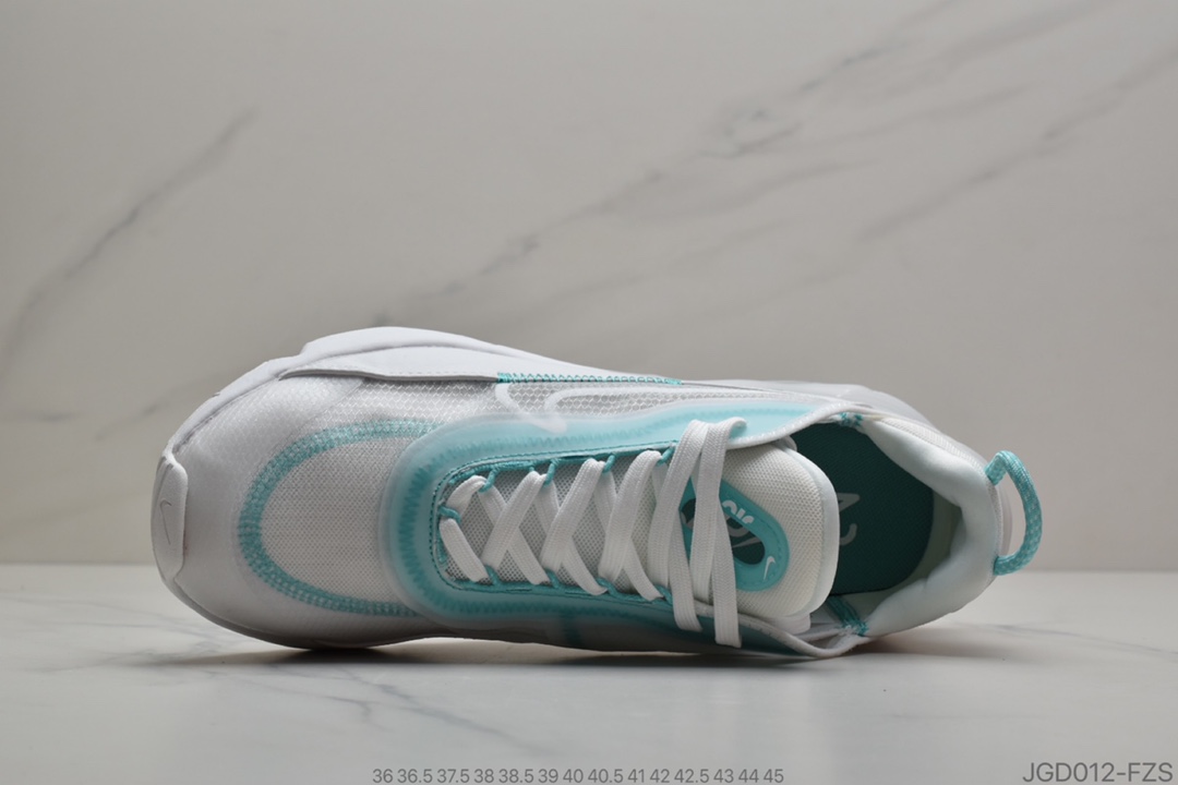180 公司级Nk Air Max 2090白绿配色 2020春季新款气垫跑鞋 CK2612-101