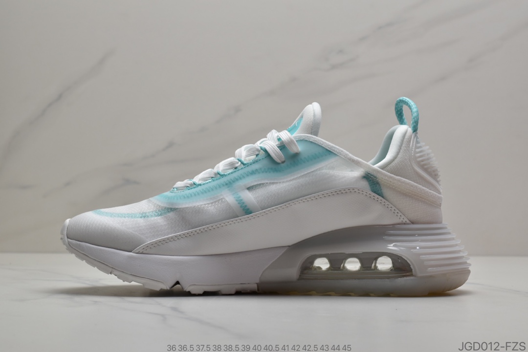 180 公司级Nk Air Max 2090白绿配色 2020春季新款气垫跑鞋 CK2612-101
