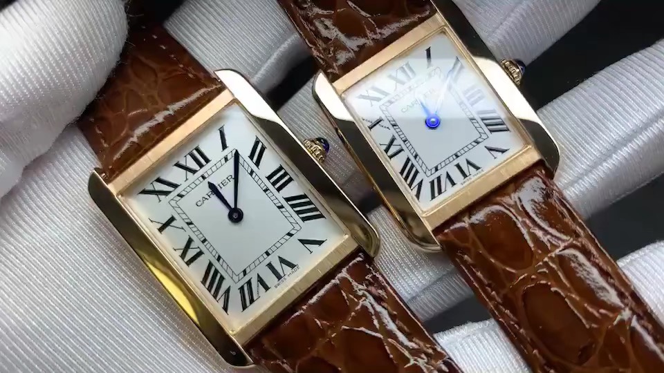 Cartier 卡地亚坦克系列超薄方形腕表