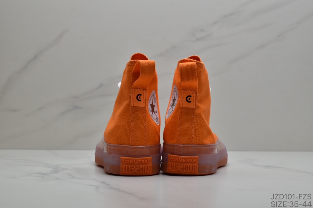 140 公司级匡威Converse Chuck Taylor All Star CX果冻透明水晶底高帮 167806C