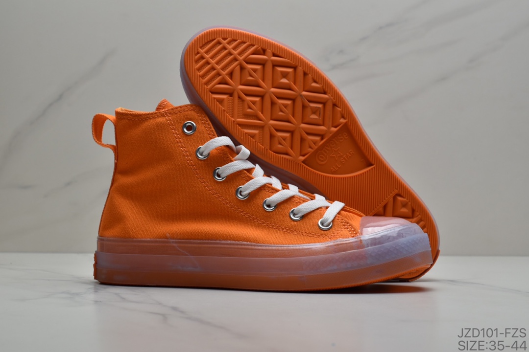140 公司级匡威Converse Chuck Taylor All Star CX果冻透明水晶底高帮 167806C