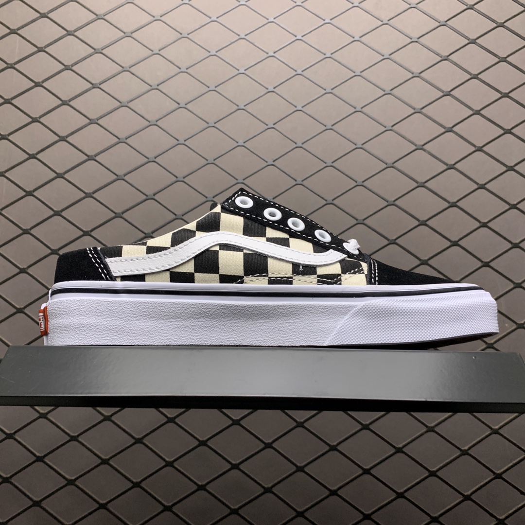 150 Vans 万斯 Old Skool 低帮硫化一脚蹬半拖休闲板鞋