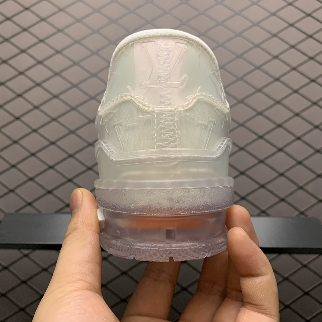 650 Louis Vuitton 路易威登 透明胶片鞋春季首秀2020 Trainer系列 透明渐变镭射新品幻彩休闲板鞋