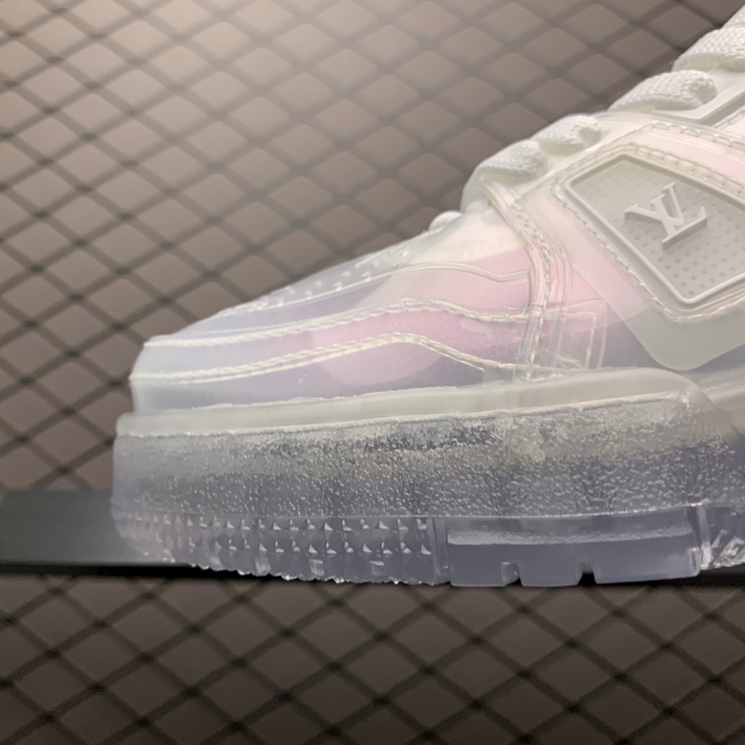 650 Louis Vuitton 路易威登 透明胶片鞋春季首秀2020 Trainer系列 透明渐变镭射新品幻彩休闲板鞋