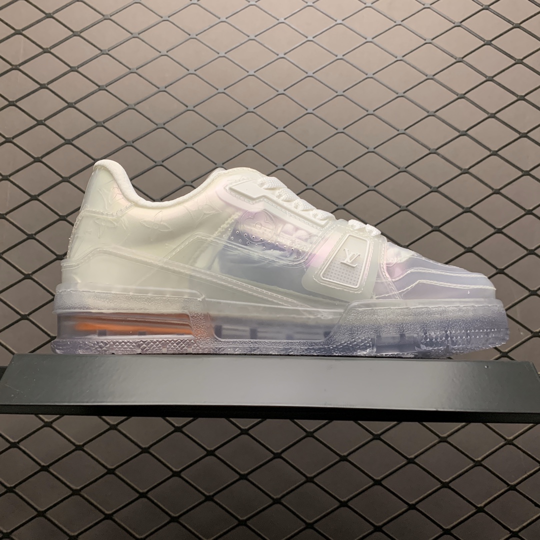 650 Louis Vuitton 路易威登 透明胶片鞋春季首秀2020 Trainer系列 透明渐变镭射新品幻彩休闲板鞋