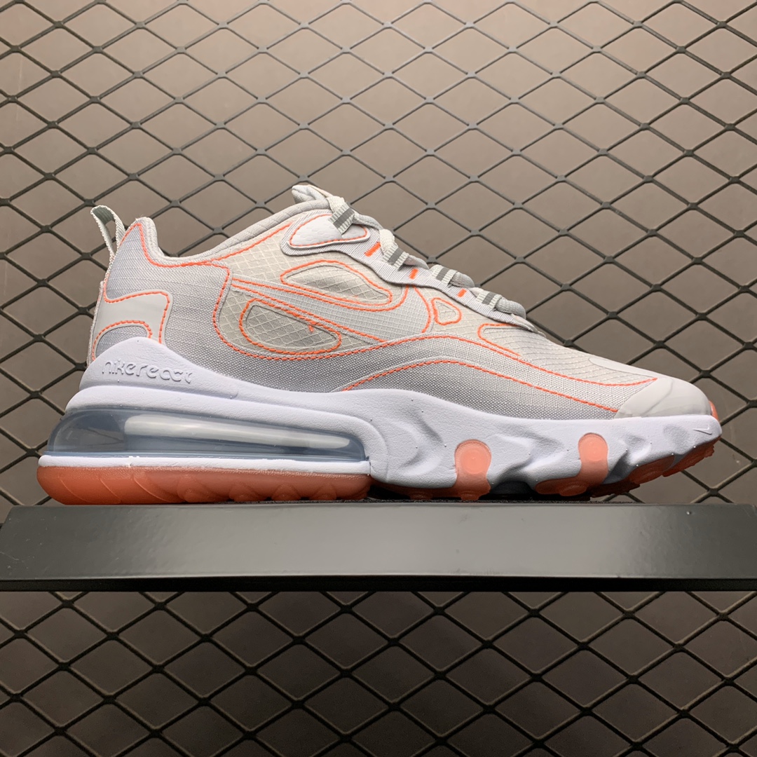 200 Nike Max 270 React SP 混合科技 半掌气垫跑步鞋 CQ6549-100